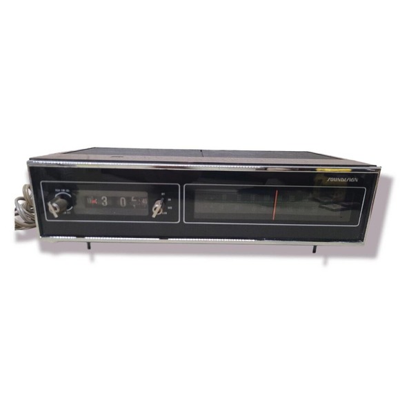 Vintage Soundesign 1975 Flip Clock AM/FM Radio Alarm #3472 - Picture 2 of 6